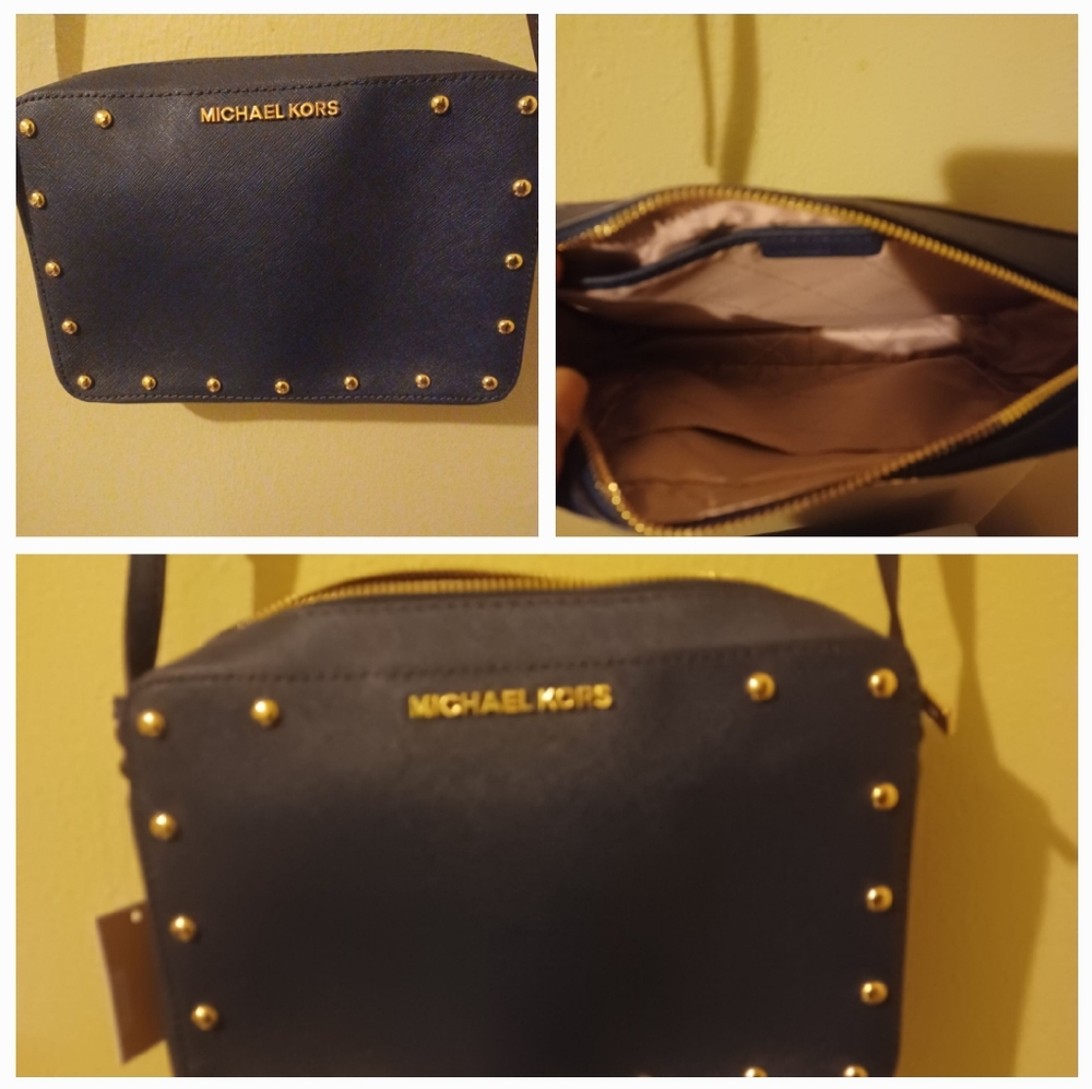 Michael Kors crossbody navy with tag